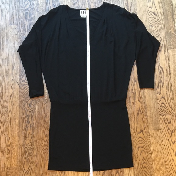 Black Dolman Sleeve Mini Dress by Haute Hippie - Picture 6 of 8